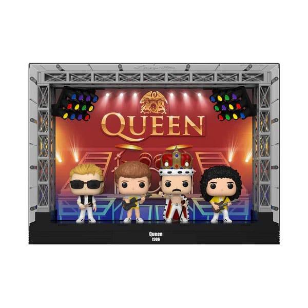 FUNKO POP! Vinyl Figur Momets Deluxe Music Rocks Queen Freddie Mercury Brian May Roger Taylor John Deacon 06